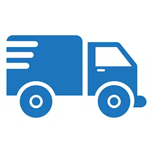 Blue Delivery Truck