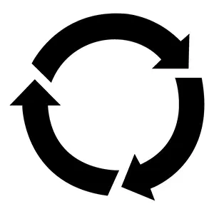 Black Recycle Icon