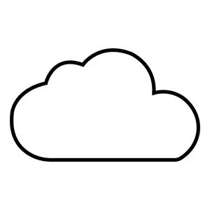 Stroke Cloud Icon