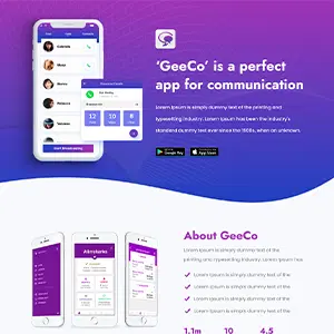 GeeCo - Mobile chat app promotion