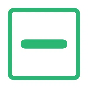 Green Stroke Minus Icon