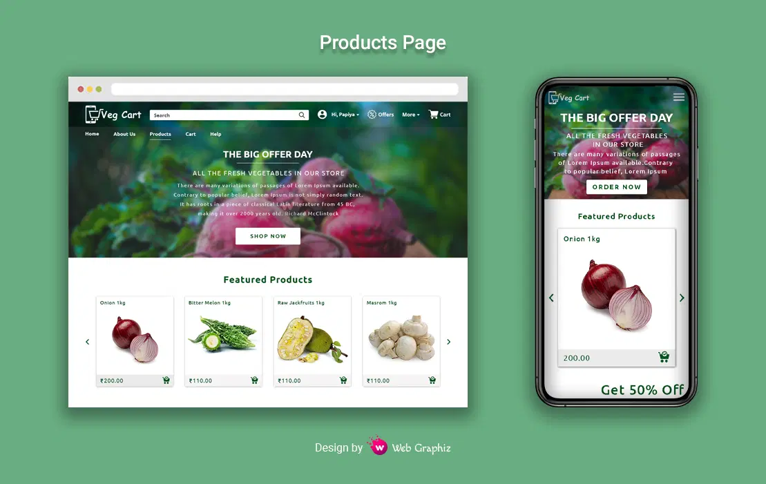 Veg Cart - Online Vegetable Market